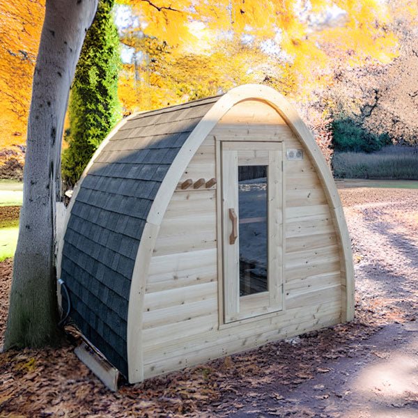 LeisureCraft Canadian Timber Minipod Sauna – Compact 2–4 Person Outdoor Cedar Sauna