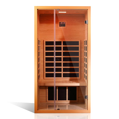 1-Person FAR Infrared Sauna with Extendable Design & Bluetooth