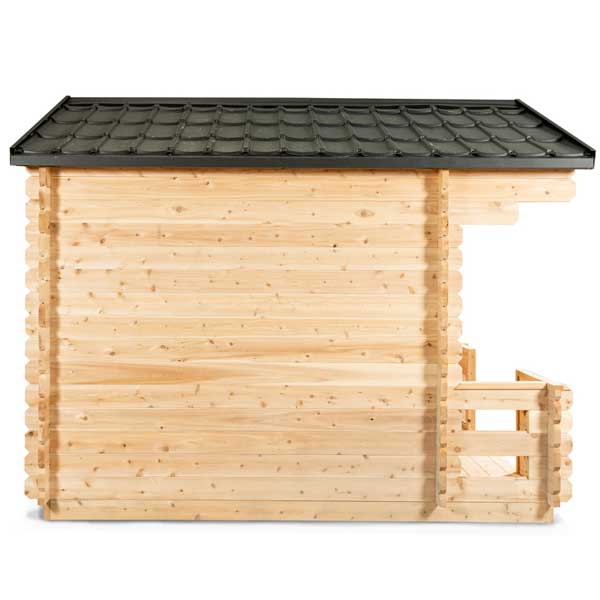 LeisureCraft Georgian Cabin 2–6 Person Outdoor Sauna with Porch