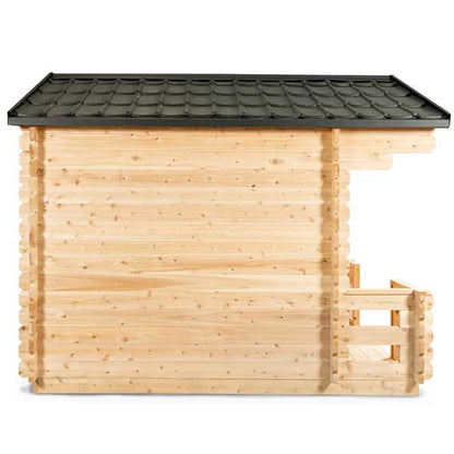 LeisureCraft Georgian Cabin 2–6 Person Outdoor Sauna with Porch