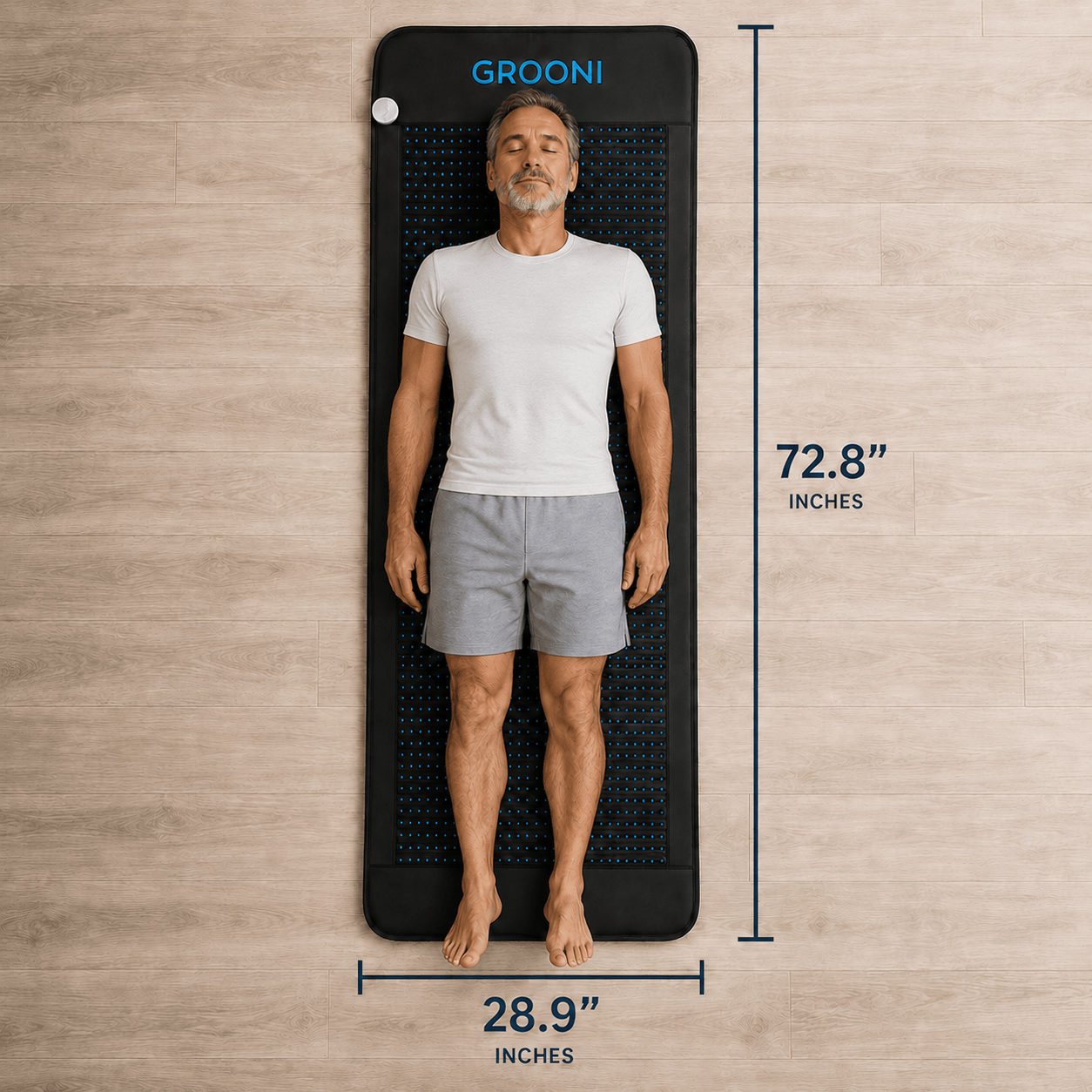 Grooni Wellness PEMF Infrared Mat Pro, 6 & 12 Cores