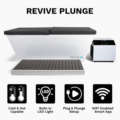 Revive Plunge Acrylic Plunge – Premium Dual-Temperature Cold Plunge with 1 HP Chiller