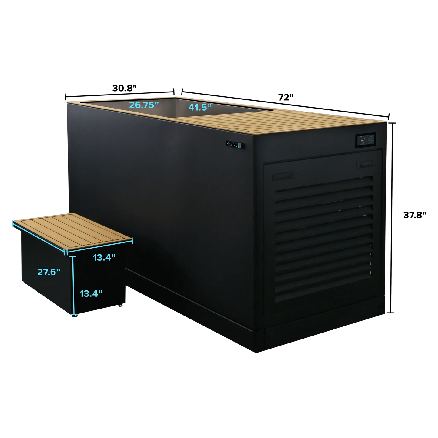 Revive Plunge Luxury Plunge – Premium Self-Cooling Ice Bath with 1 HP Chiller