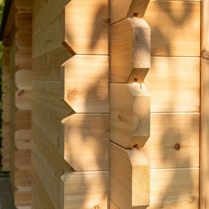Leisurecraft Georgian Cabin Sauna with Integrated Changeroom