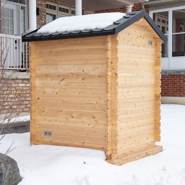 LeisureCraft Canadian Timber Granby Sauna – 2–3 Person Outdoor Cedar Cabin Sauna