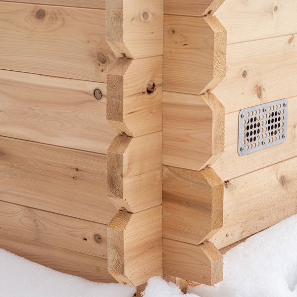 LeisureCraft Canadian Timber Granby Sauna – 2–3 Person Outdoor Cedar Cabin Sauna