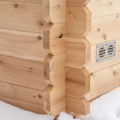 LeisureCraft Canadian Timber Granby Sauna – 2–3 Person Outdoor Cedar Cabin Sauna