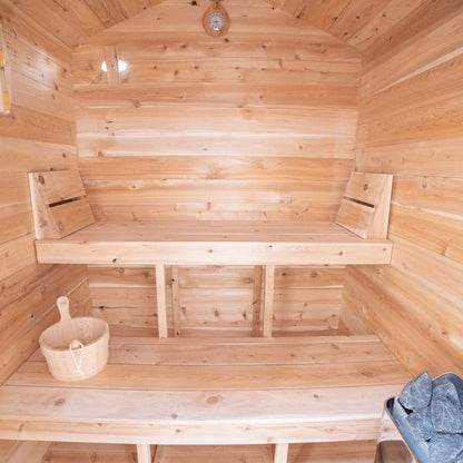 LeisureCraft Canadian Timber Granby Sauna – 2–3 Person Outdoor Cedar Cabin Sauna