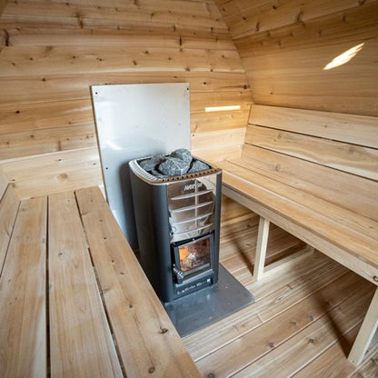 LeisureCraft Canadian Timber Minipod Sauna – Compact 2–4 Person Outdoor Cedar Sauna