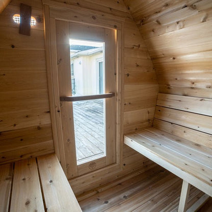 LeisureCraft Canadian Timber Minipod Sauna – Compact 2–4 Person Outdoor Cedar Sauna