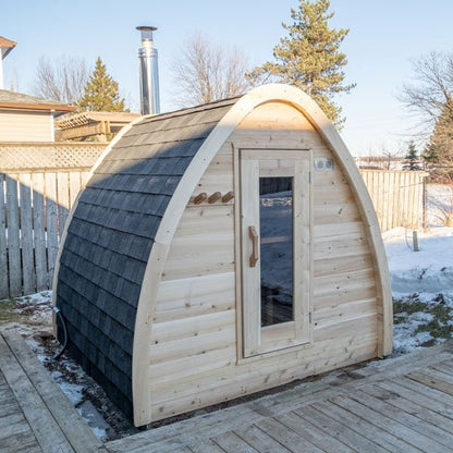 LeisureCraft Canadian Timber Minipod Sauna – Compact 2–4 Person Outdoor Cedar Sauna
