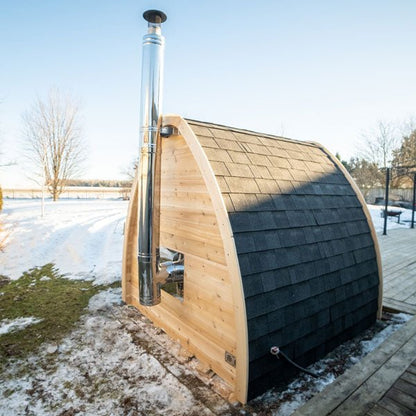 LeisureCraft Canadian Timber Minipod Sauna – Compact 2–4 Person Outdoor Cedar Sauna