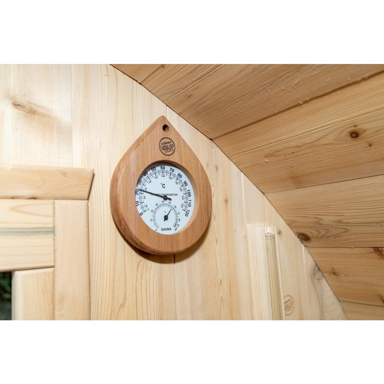 LeisureCraft Canadian Timber Tranquility Sauna (CTC2345W) – 2–6 Person Outdoor Barrel Sauna