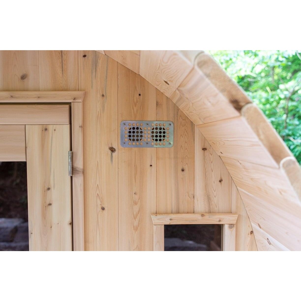 LeisureCraft Canadian Timber Tranquility Sauna (CTC2345W) – 2–6 Person Outdoor Barrel Sauna