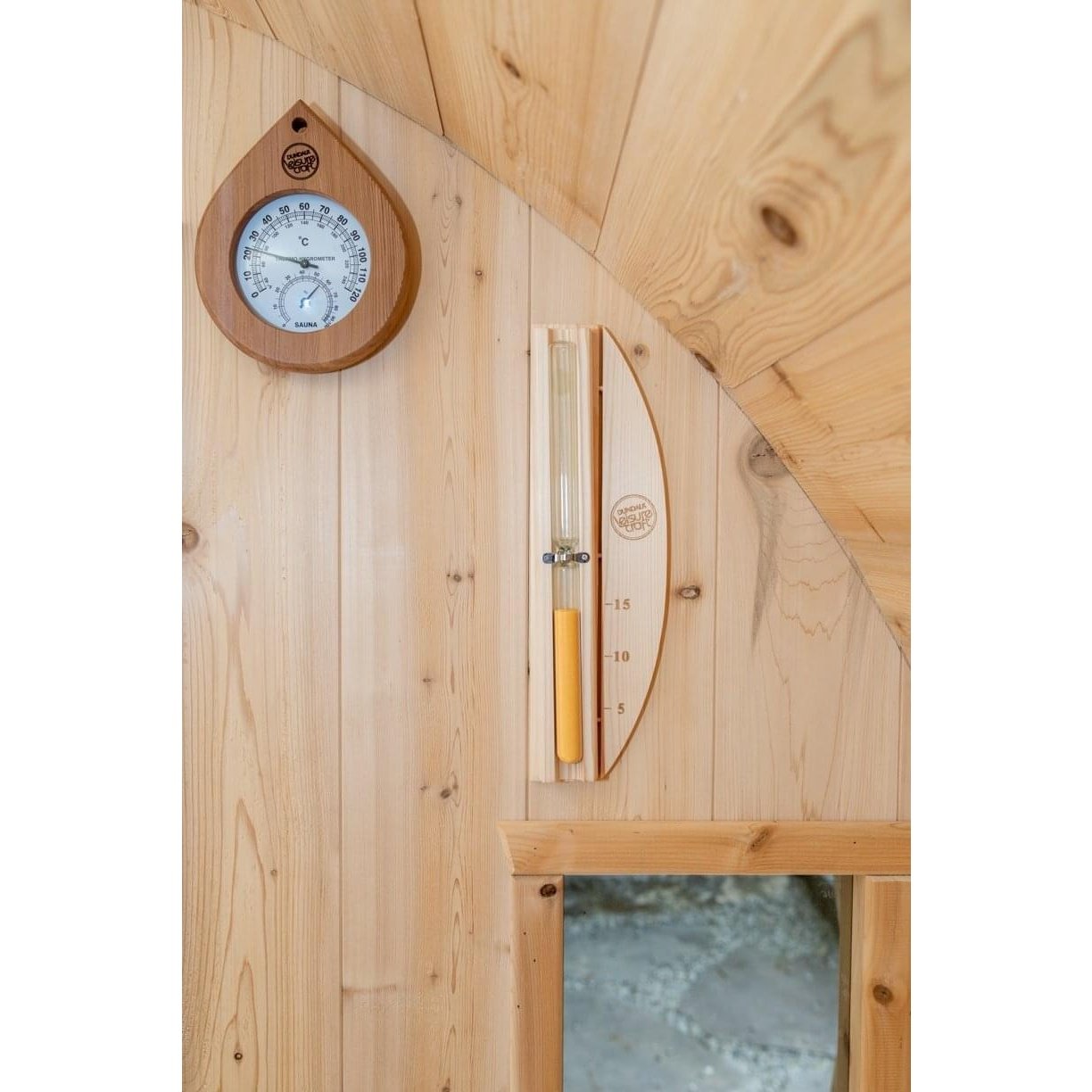 LeisureCraft Canadian Timber Tranquility Sauna (CTC2345W) – 2–6 Person Outdoor Barrel Sauna