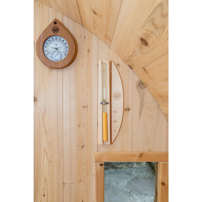 LeisureCraft Canadian Timber Tranquility Sauna (CTC2345W) – 2–6 Person Outdoor Barrel Sauna