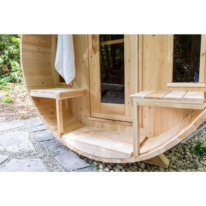 LeisureCraft Canadian Timber Tranquility Sauna (CTC2345W) – 2–6 Person Outdoor Barrel Sauna