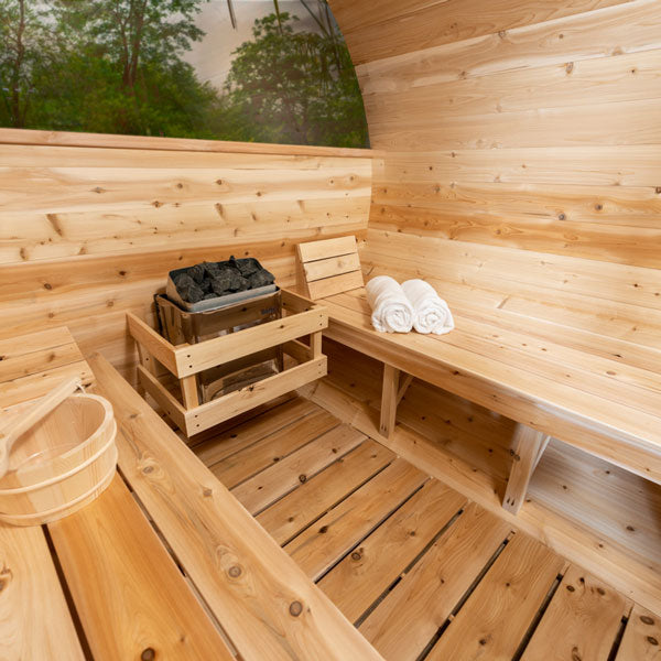 LeisureCraft Serenity MP 2–4 Person Barrel Sauna