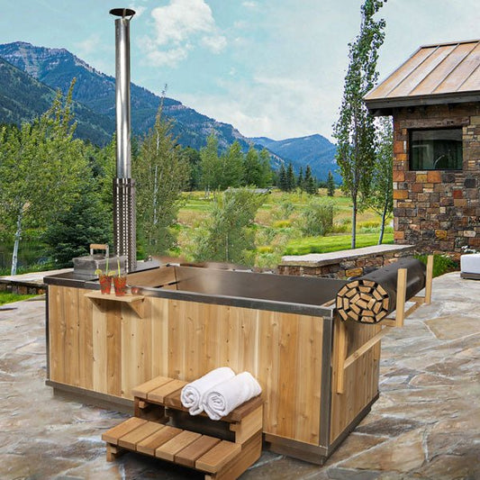 LeisureCraft Starlight Wood-Burning Hot Tub